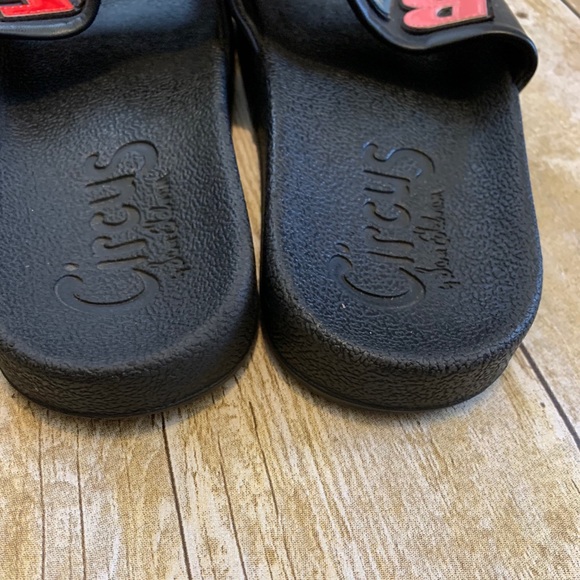 Boy Bye Slides Circus Sam Edelman Black Sz 7M - Picture 3 of 6